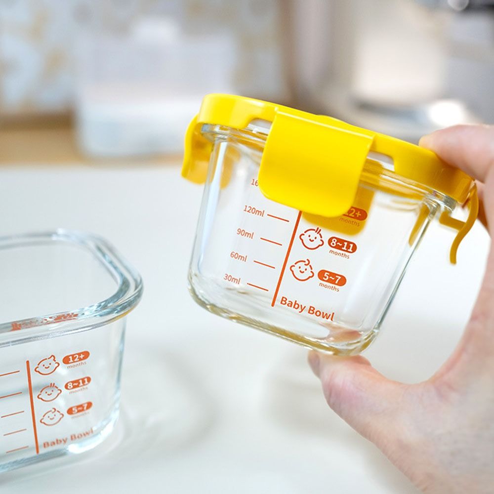 Baby Food Glass Jar - Simple 170ml Food Storage Box Frozen