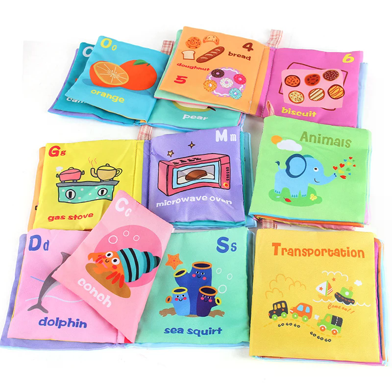Baby Food Book - Baby Cloth Books Children's Cognitive Cloth