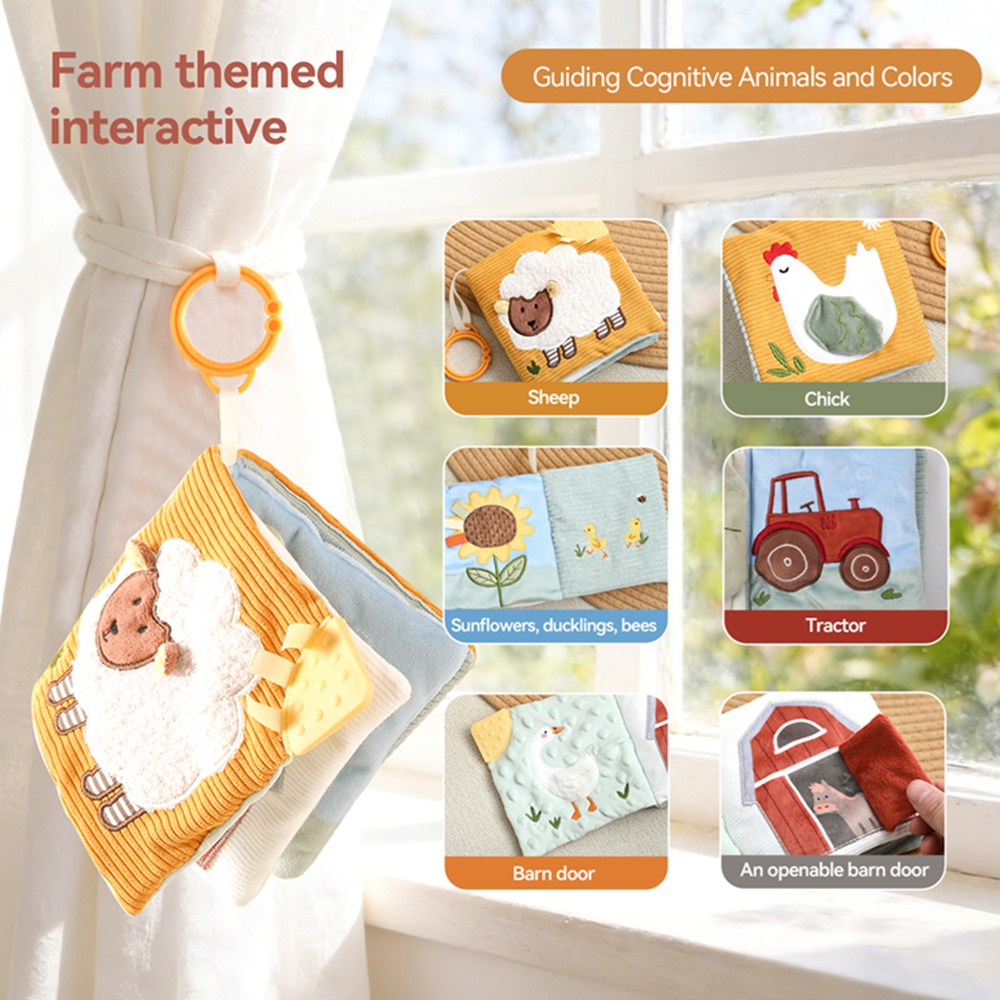 Baby Food Book - Baby Early Learning Cloth Book Adorable