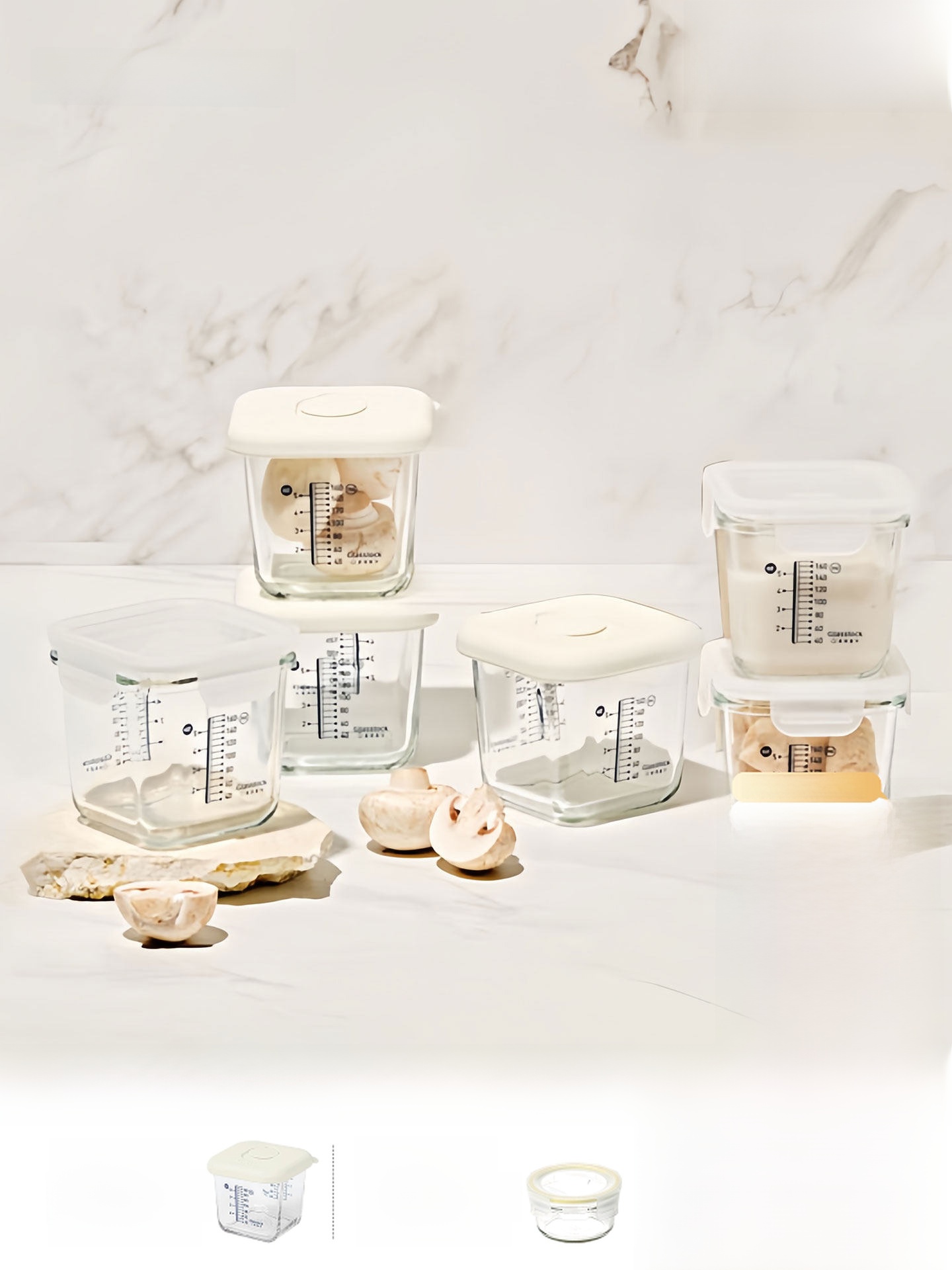 Baby Food Storage - Small Capaci Glasslo Glass Food Storage