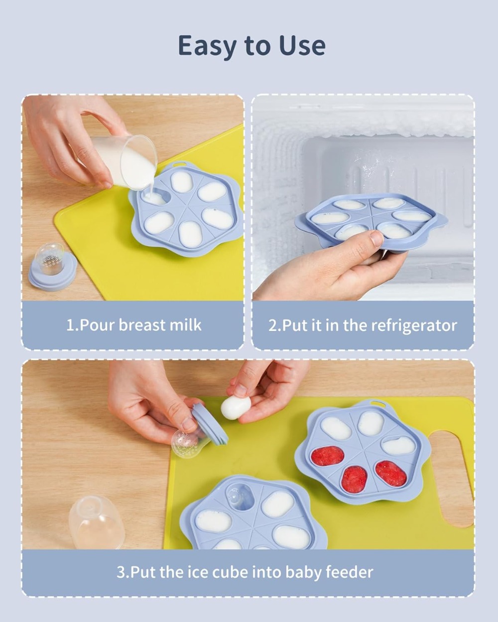 Silicone Baby Fruit Food Feede - огляд і ціна Baby Food Freezer Tray