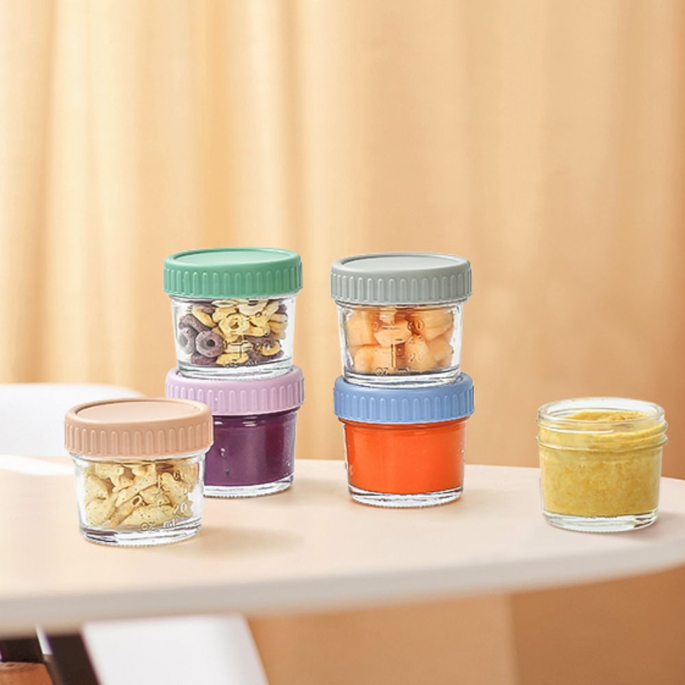 6pcs Mason Jar Glass Baby Food - огляд і ціна Baby Food Glass Jars