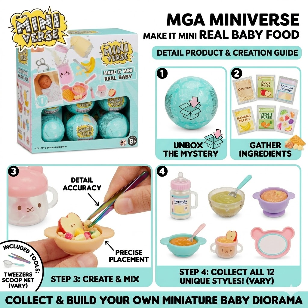 Original MGA Miniverse Make It - огляд і ціна Baby Food Under 1 Year