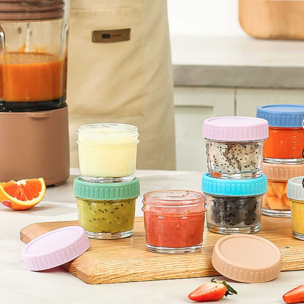 6pcs Multipurpose Glass Baby F - огляд і ціна Baby Food Glass Jars