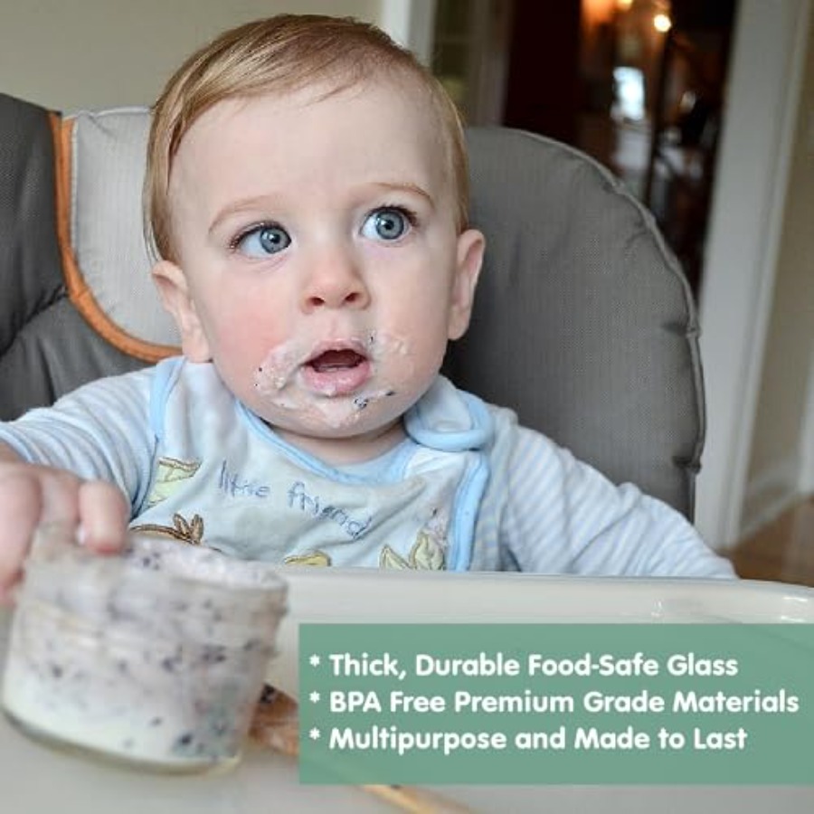Sage Spoonfuls -12 Pack 4 oz B - огляд і ціна Baby Food Glass Jars