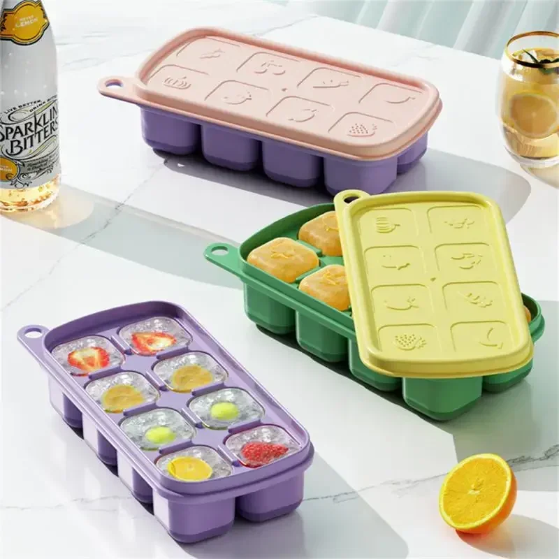 Silicone Ice Cube Molds, Food  - огляд і ціна Baby Food Freezer Tray