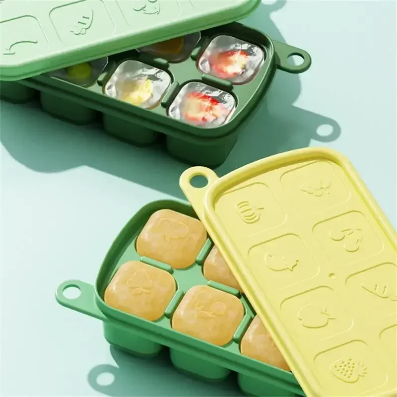 Silicone Ice Cube Molds, Food  - огляд і ціна Baby Food Freezer Tray