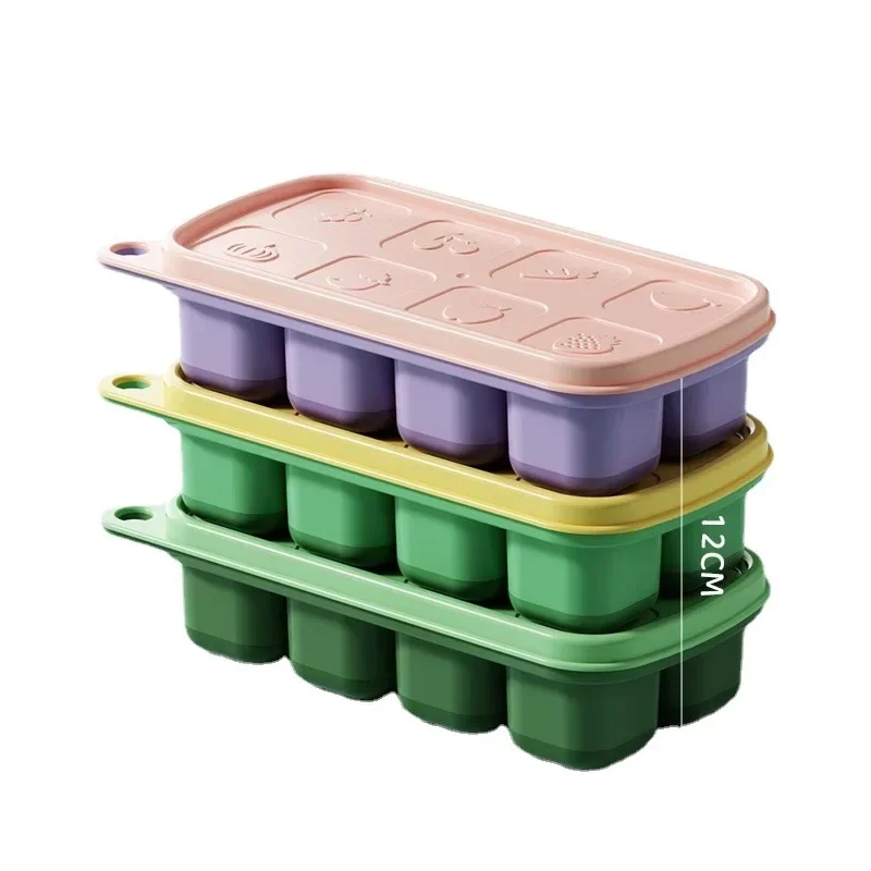 Silicone Ice Cube Molds, Food  - огляд і ціна Baby Food Freezer Tray