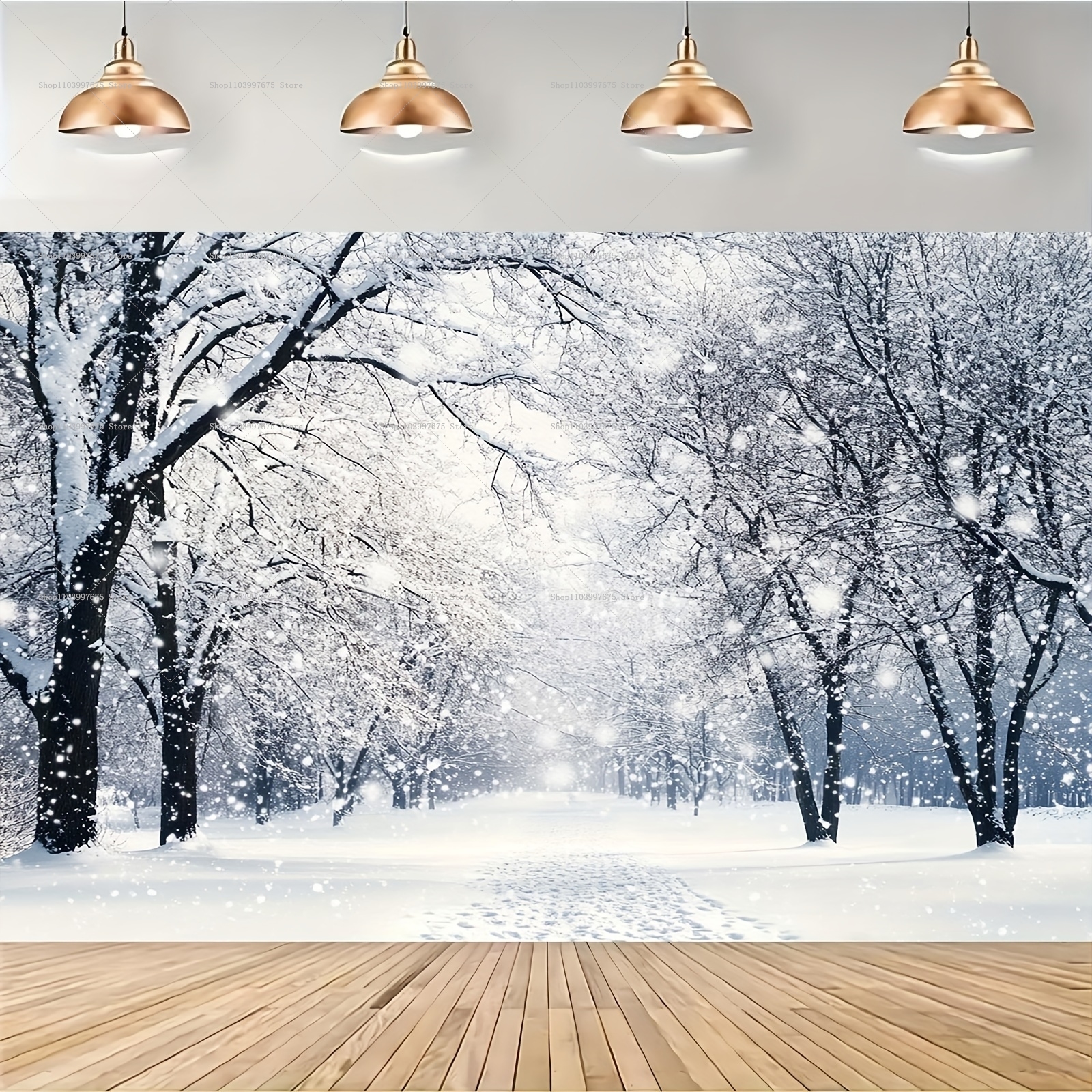 Snowy Forest Christmas Backdro - огляд і ціна Baby Food Plan