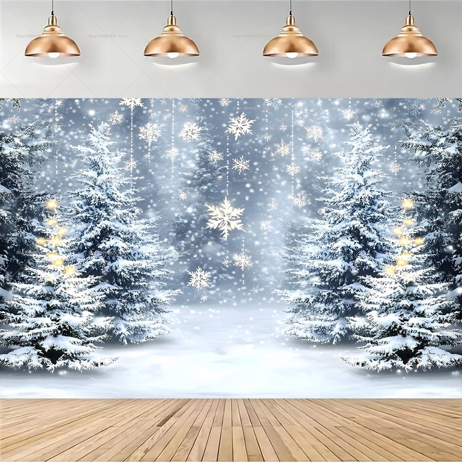 Snowy Forest Christmas Backdro - огляд і ціна Baby Food Plan