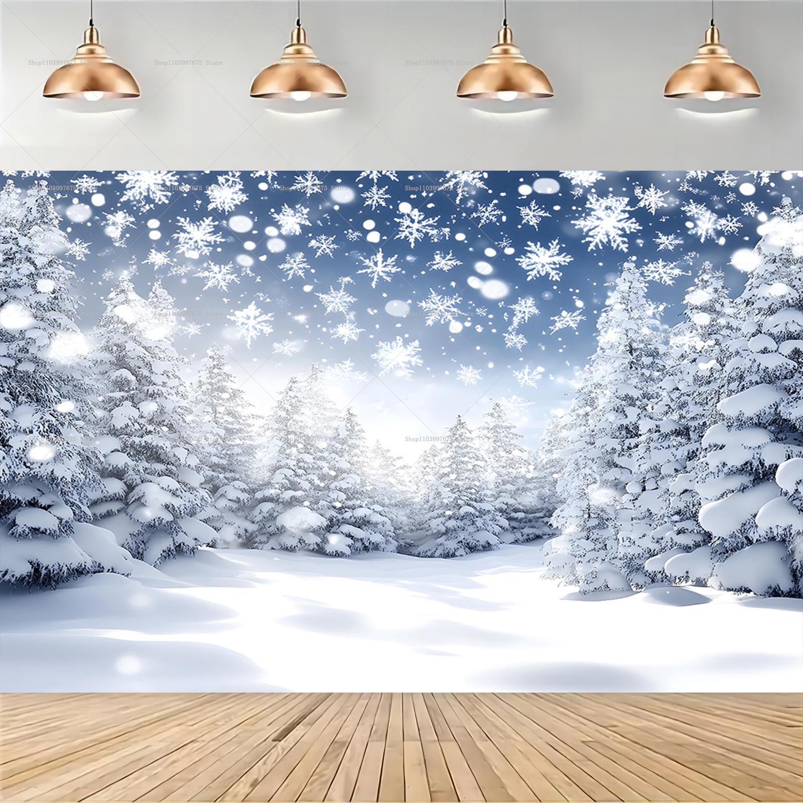 Snowy Forest Christmas Backdro - огляд і ціна Baby Food Plan