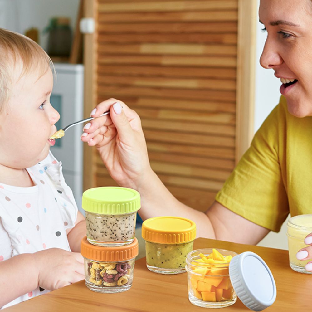 6pcs Multipurpose Glass Baby F - огляд і ціна Baby Food Glass Jars
