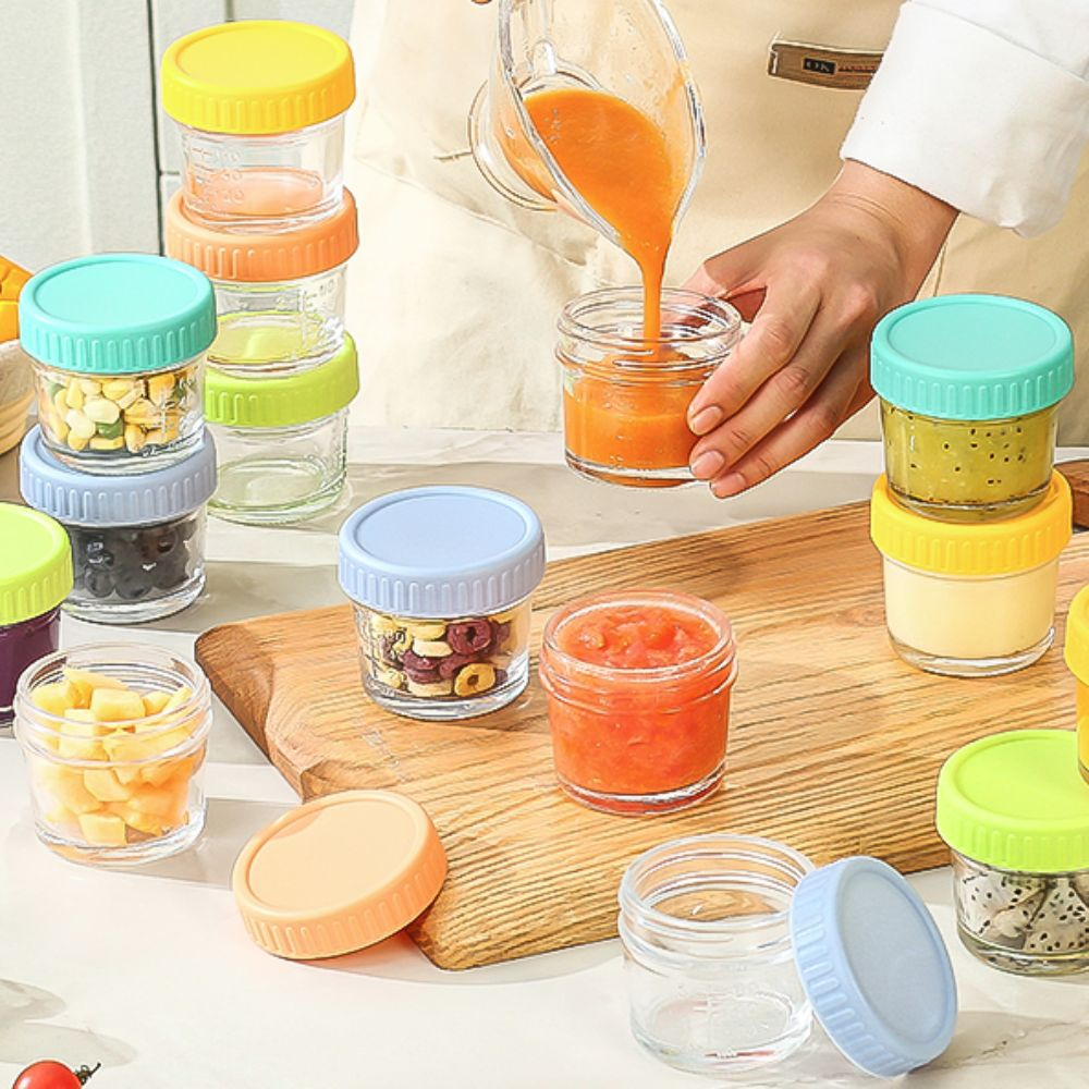 6pcs Mason Jar Glass Baby Food - огляд і ціна Baby Food Glass Jars