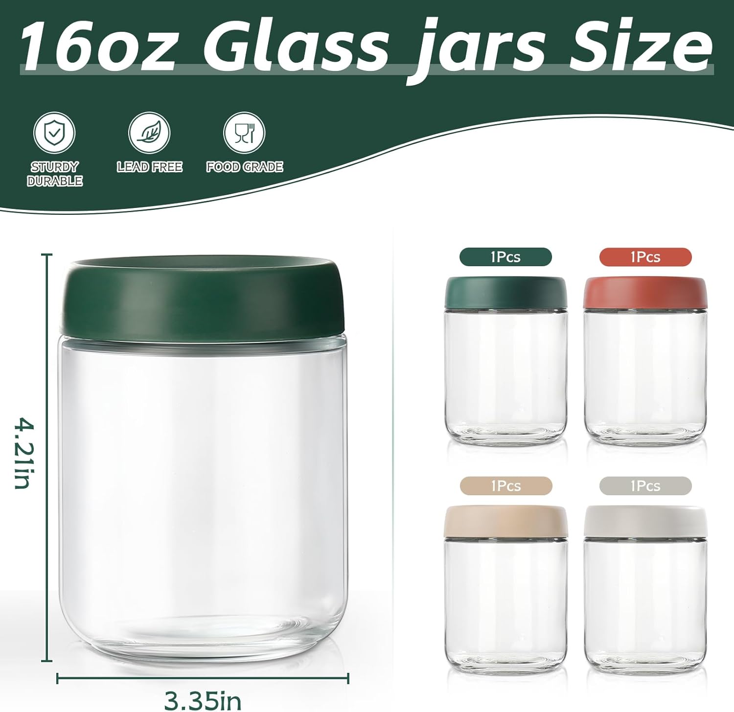 Glass Overnight Oats Container - огляд і ціна Baby Food Glass Jar