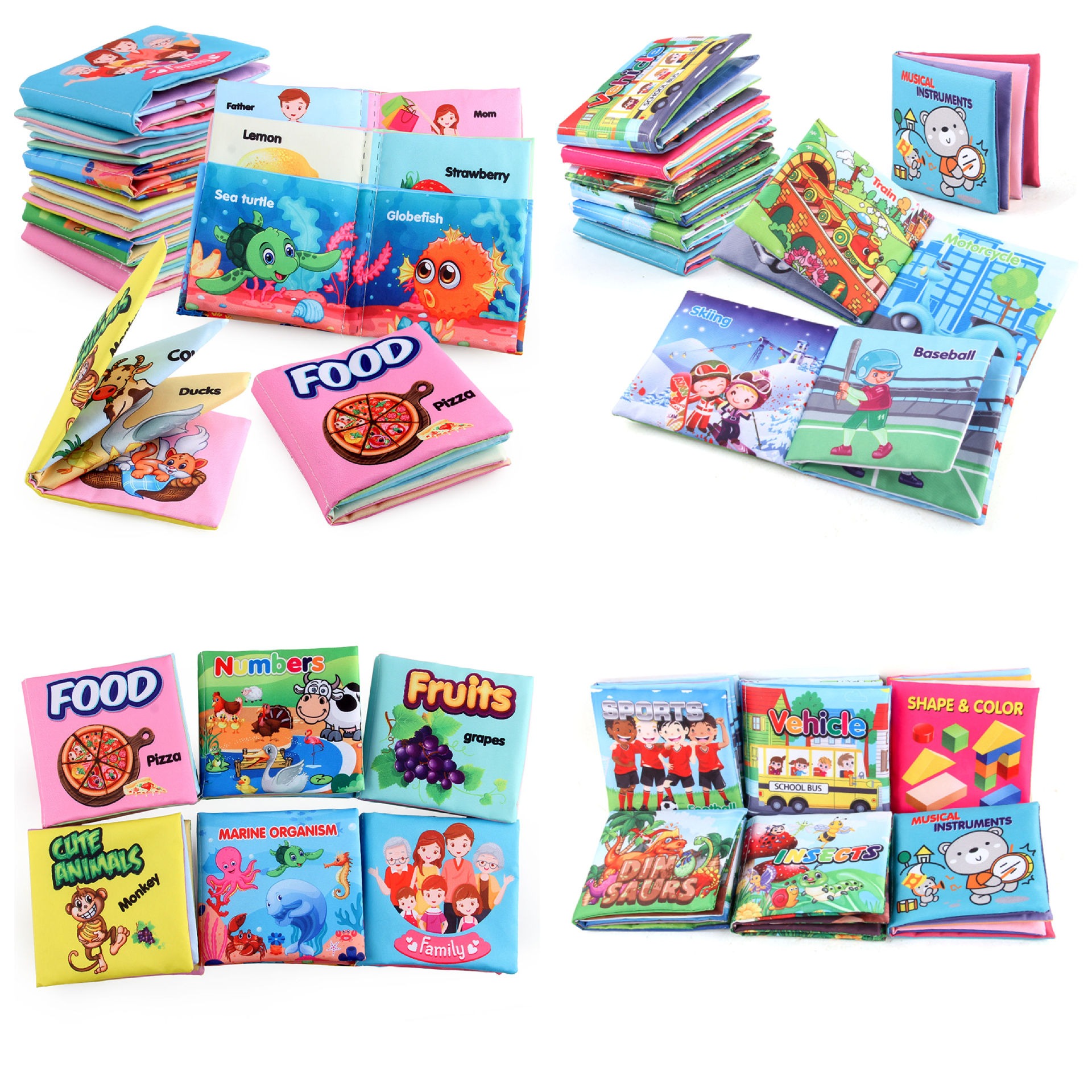 Infant Early Education Cloth B - огляд і ціна Baby Food Book