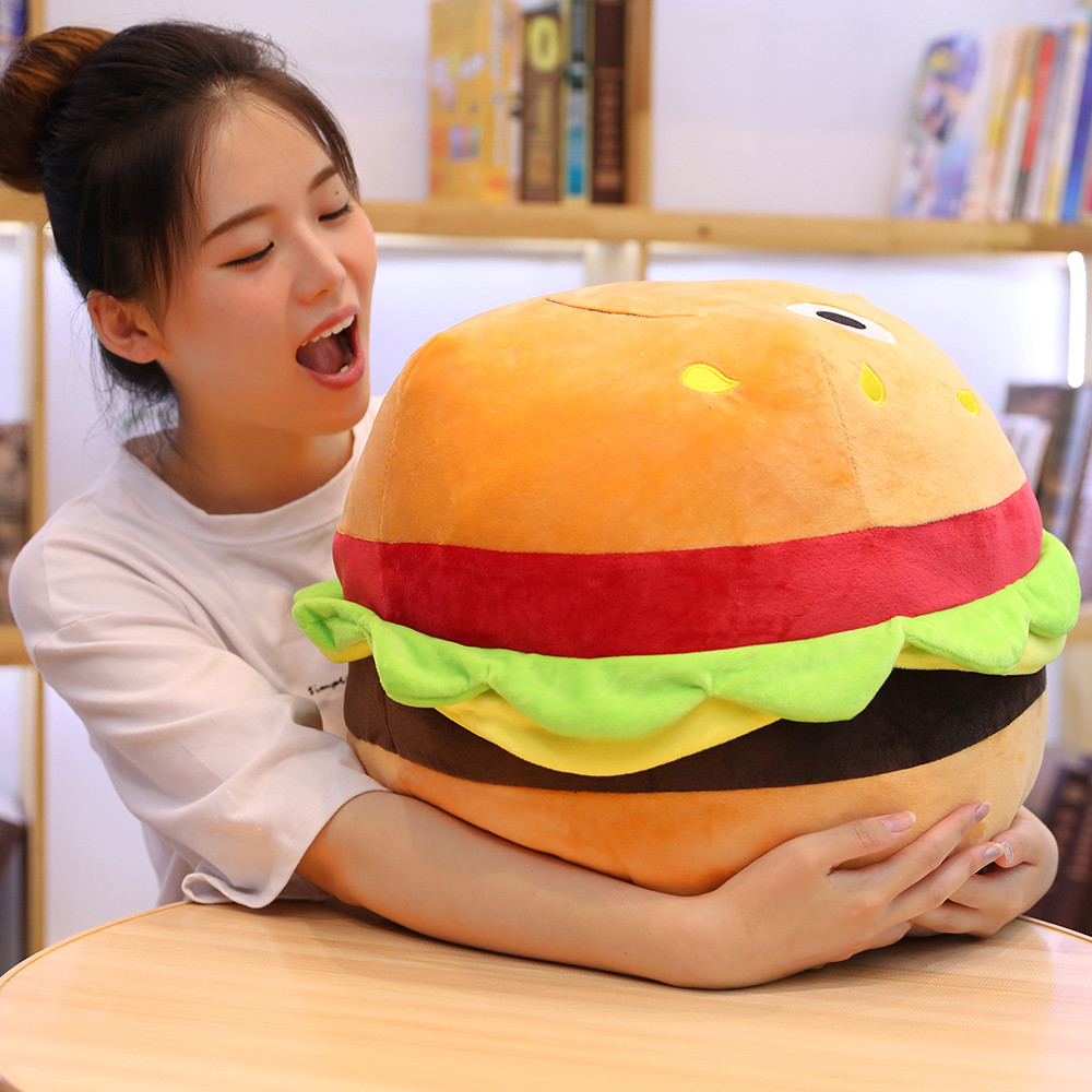 plush hamburger Pizza Toy ice  - огляд і ціна Baby Food Doll