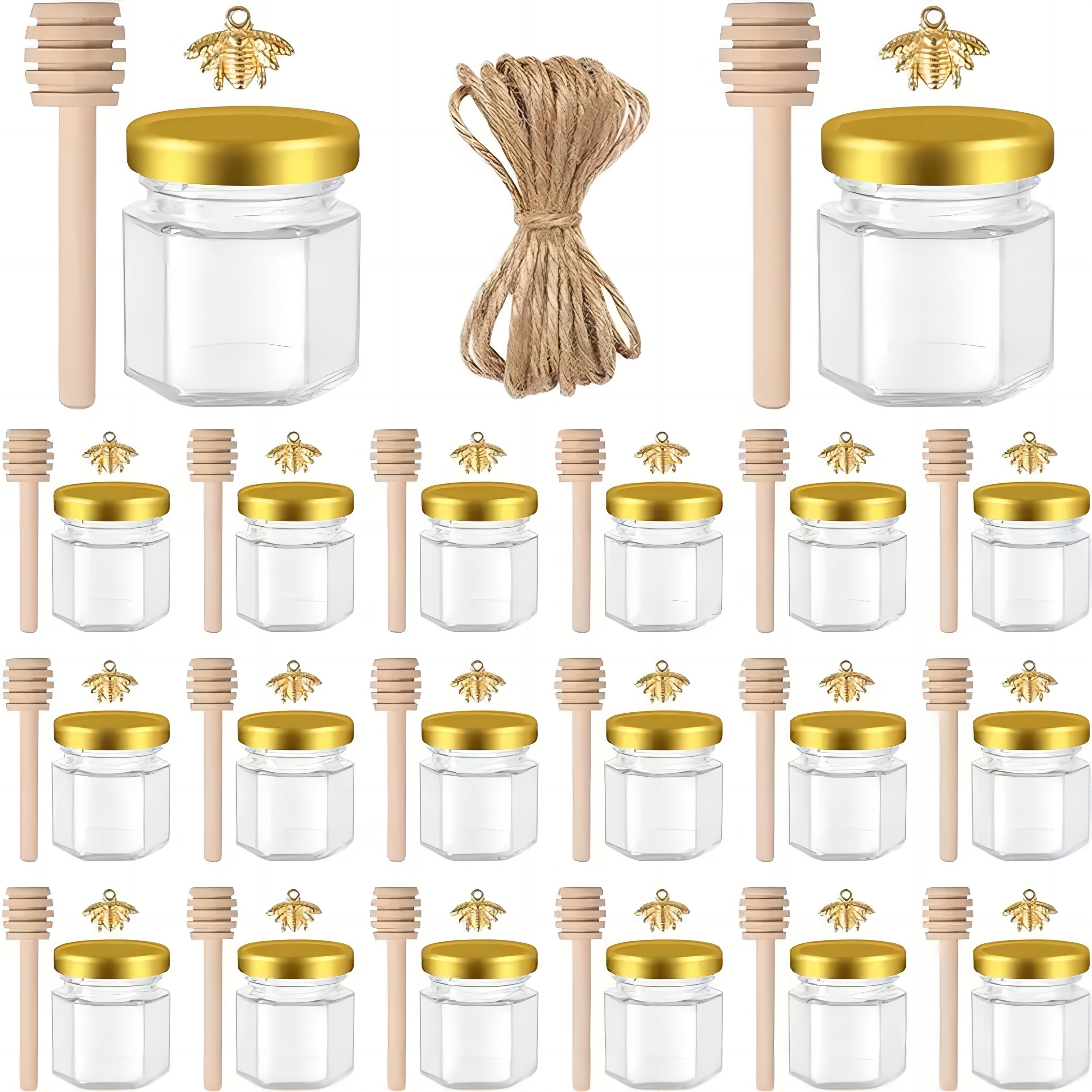1.5 Oz Hexagon Mini Glass Hone - огляд і ціна Baby Food Glass Jars