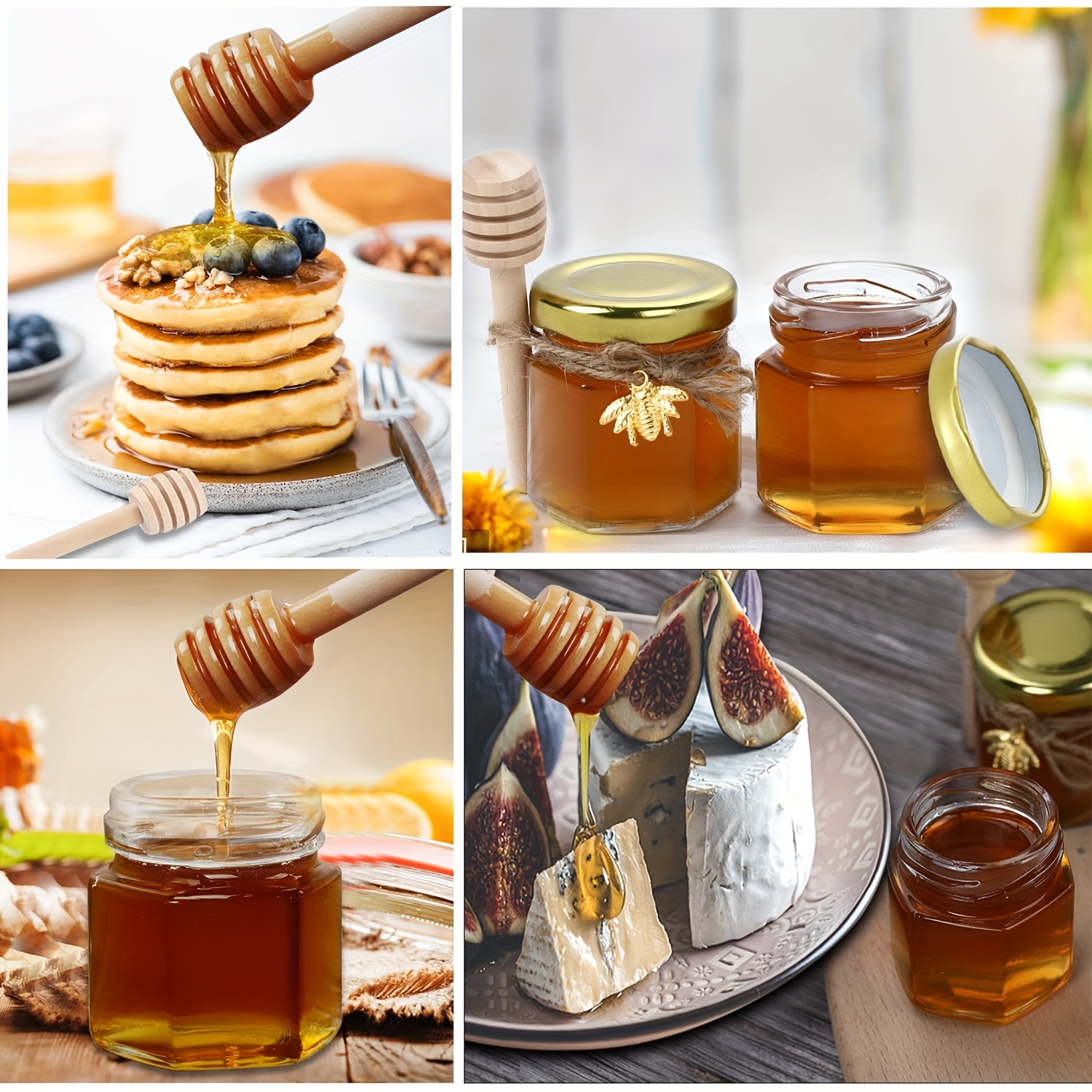 1.5 Oz Hexagon Mini Glass Hone - огляд і ціна Baby Food Glass Jars