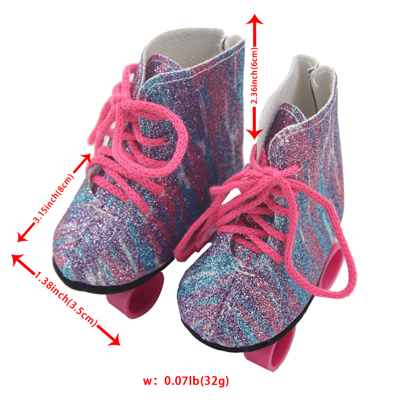 8CM Doll Roller Skates For 18- - огляд і ціна Baby Food Doll