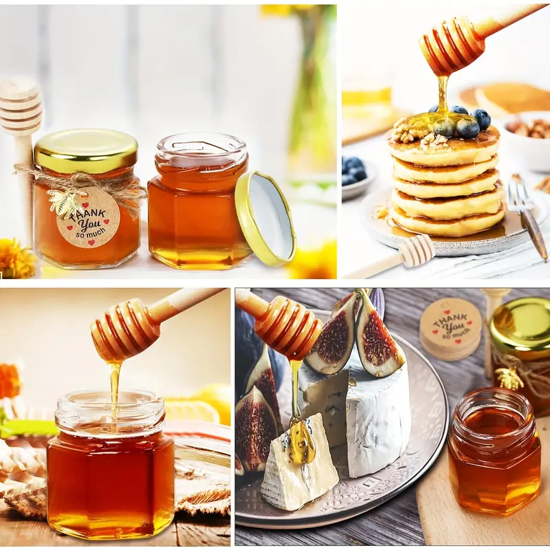 1.5oz, Hexagonal Mini Glass Ho - огляд і ціна Baby Food Glass Jars