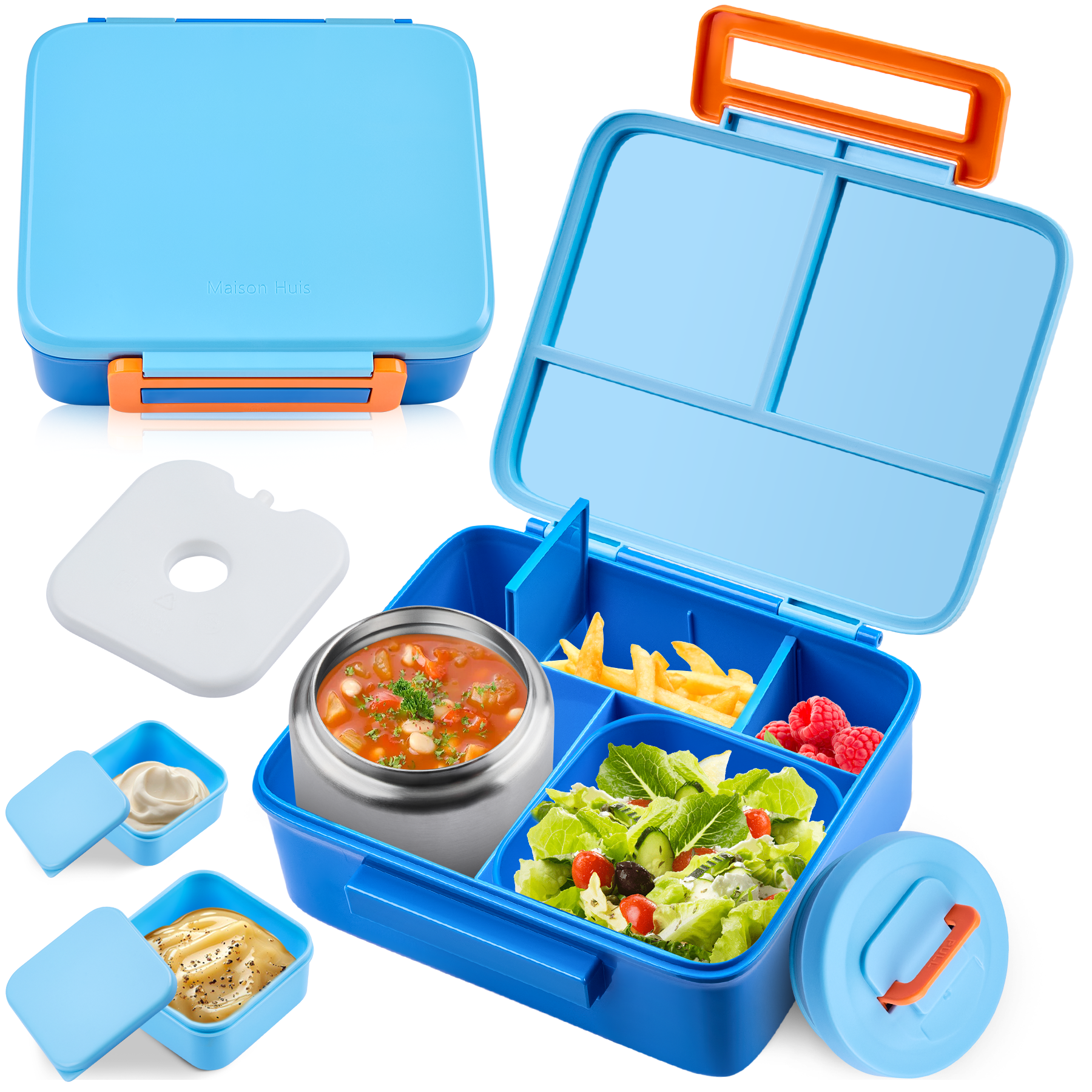 Bento Lunch Box for Kids with  - огляд і ціна Baby Food Storage