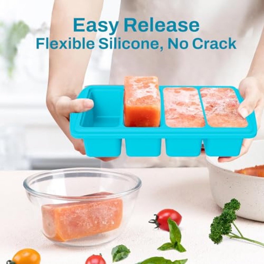 Serenity Blue Silicone Freezer - огляд і ціна Baby Food Freezer Tray