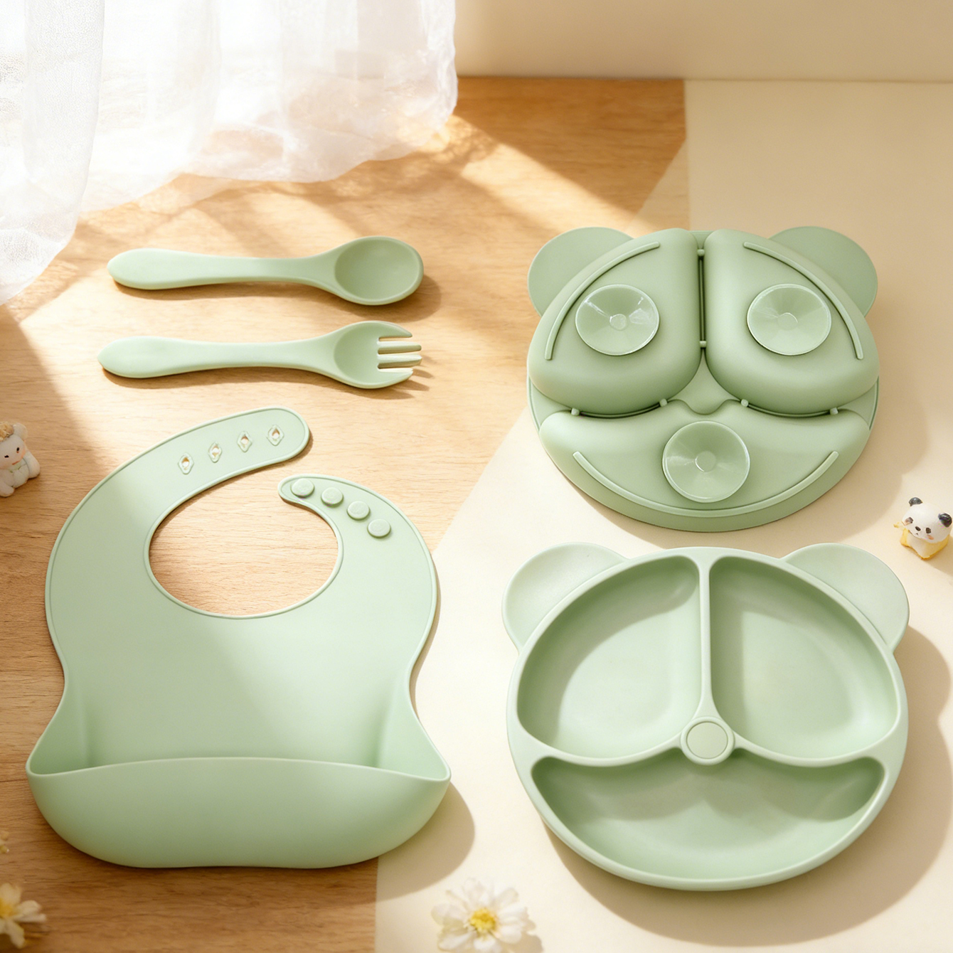 4PCS Baby Feeding Set with Bib - огляд і ціна Baby Food Grater